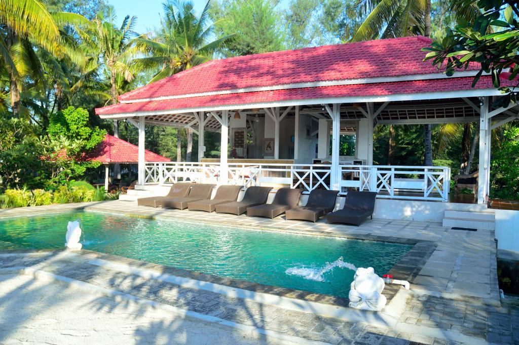 Gazebo Meno Hotell Gili Meno Eksteriør bilde